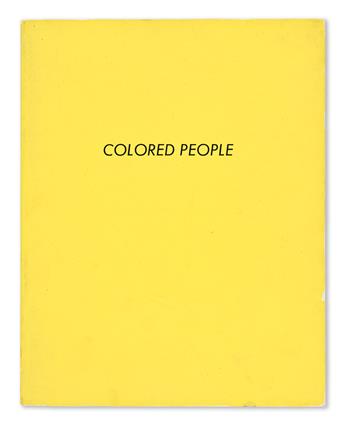 EDWARD RUSCHA. Colored People * Nine Swimming Pools and a Broken Glass.